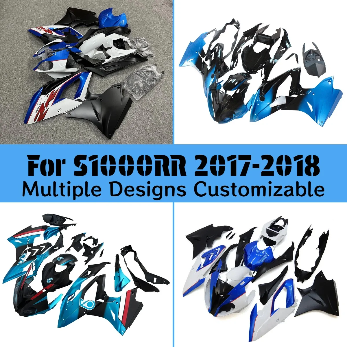 

Комплект обвесов для мотоцикла BMW S1000RR 2017-2018, настраиваемый, неоригинальный