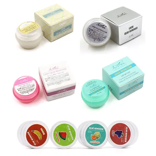 10 Uds. Removedor de pegamento para pestañas con sabor a fruta, 5g, estimulación cero, herramienta para extensiones de pestañas de eliminación rápida, crema con olor a fragancia