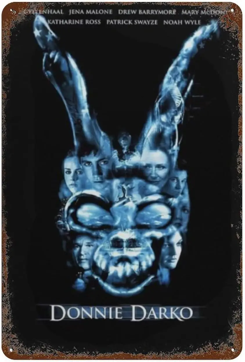 Donnie Darko Poster Wall Decor Pirate Restroom Door Vintage Bar Metal Tin Sign  in Farmhouse Room Country Farm Home T