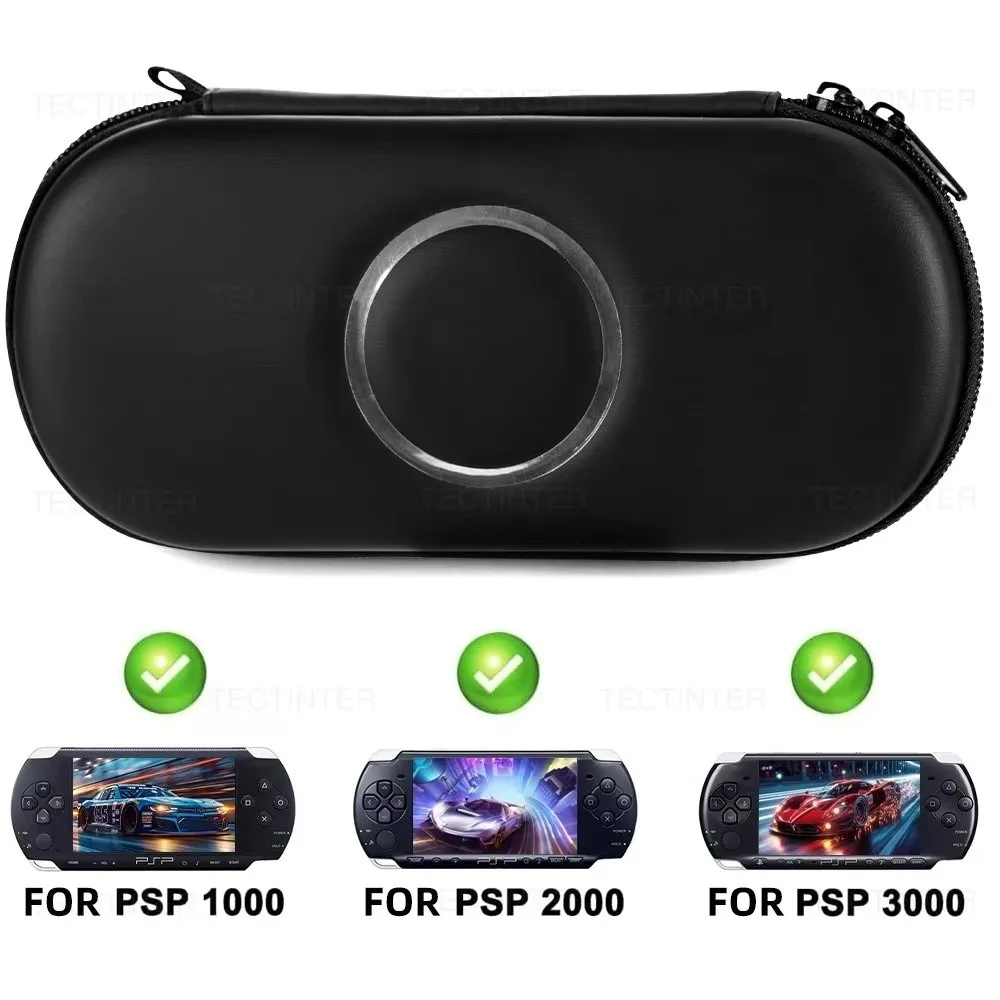 EVA Material EVA Carrying Case Bag Water-Resistant Shockproof PSP Game Console Case Protective Shell for Sony PSP1000/2000/3000