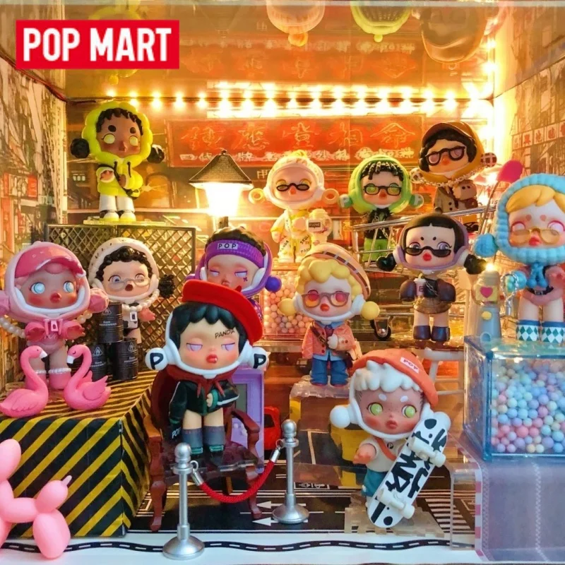 

Genuine Pop Mart Skullpanda Sp2 Panda Craze Cool Blind Box Retro Style Pink Statement Mystery Boxes Hippers Girls Toys Cute Stuf