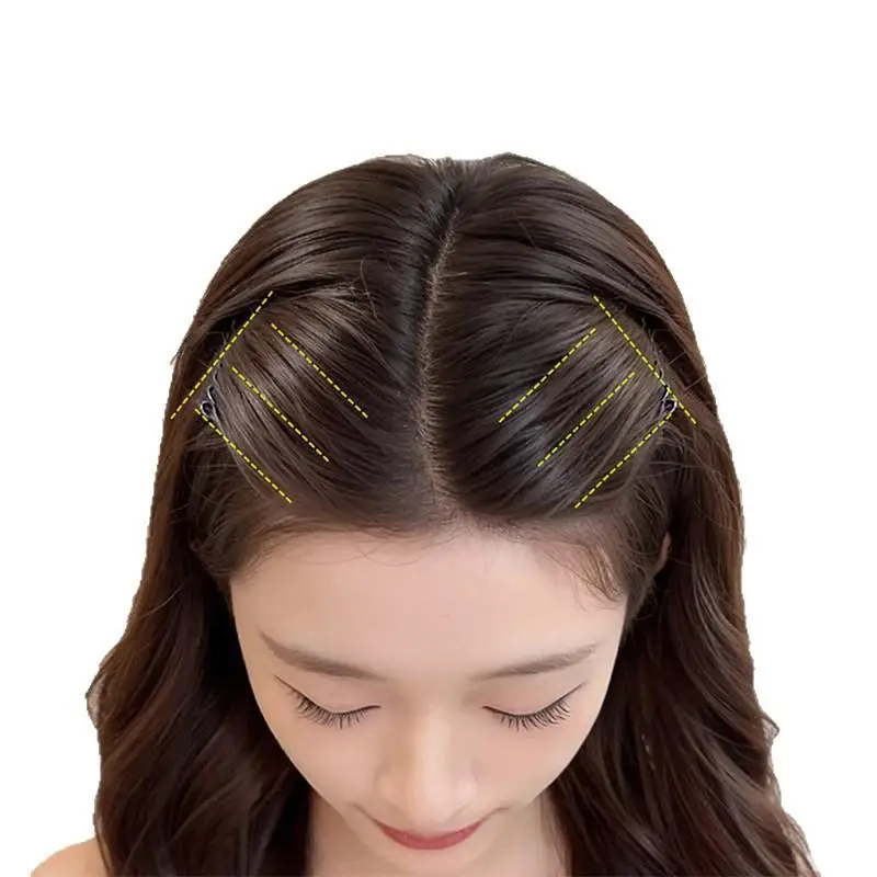 Schwarzer unsichtbarer Metall-Haarkamm mit Draht, DIY-Hochzeitsschleierkamm, dekorative Haarschmuck-Accessoires für Frauen und Mädchen – Detail 3