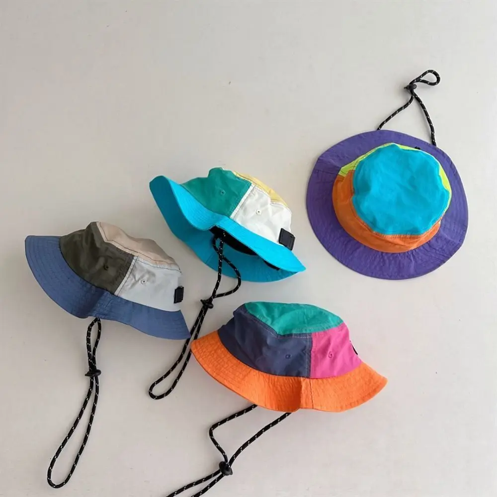 

Ins Baby Children Bucket Cap Quick-dry Summer Sunscreen Hat Waterproof Outdoor Fisherman Caps Boys Girls