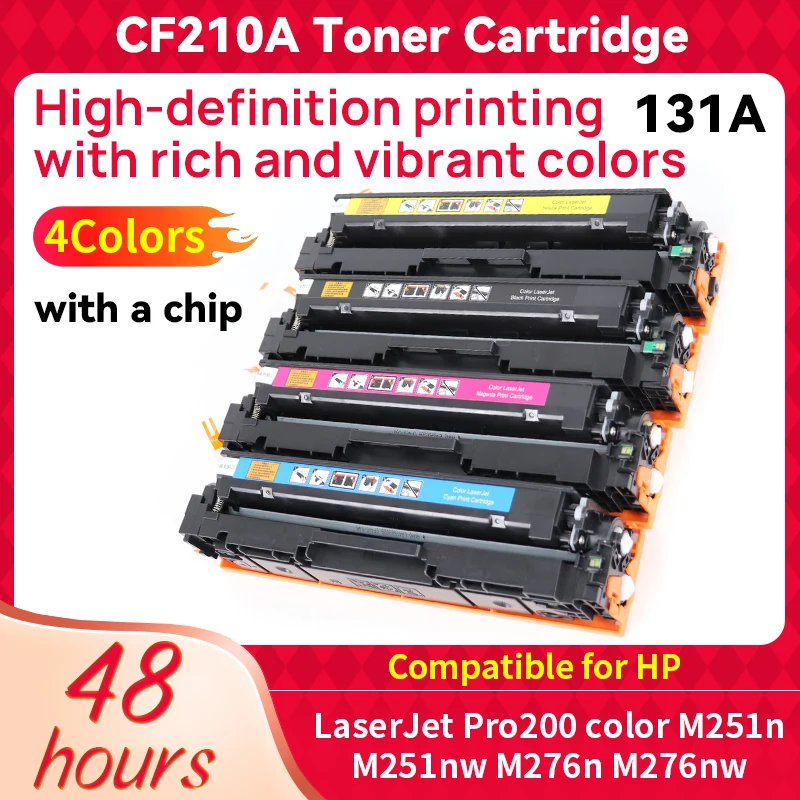 CF210A CF211A CF212A CF213A Color Toner Cartridge Compatible for HP 131A Pro 200 M276nw M276n M251n Pro 200 M251NW M276