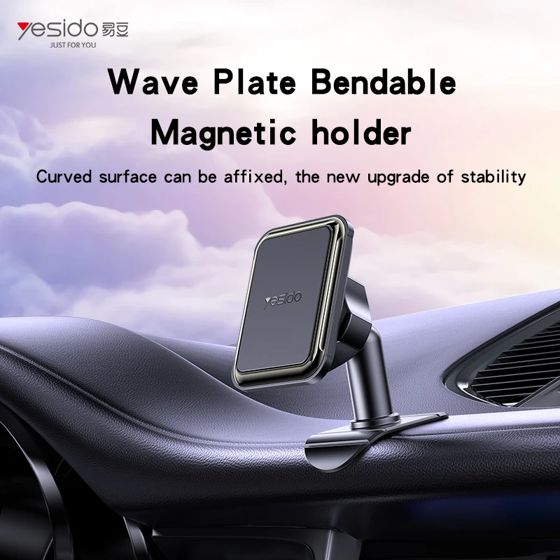 YESDIO Автомобильный квадратный настольный держатель для телефона, перевернутый крючок с магнитной присоской, сильный магнитный держатель в стиле пасты