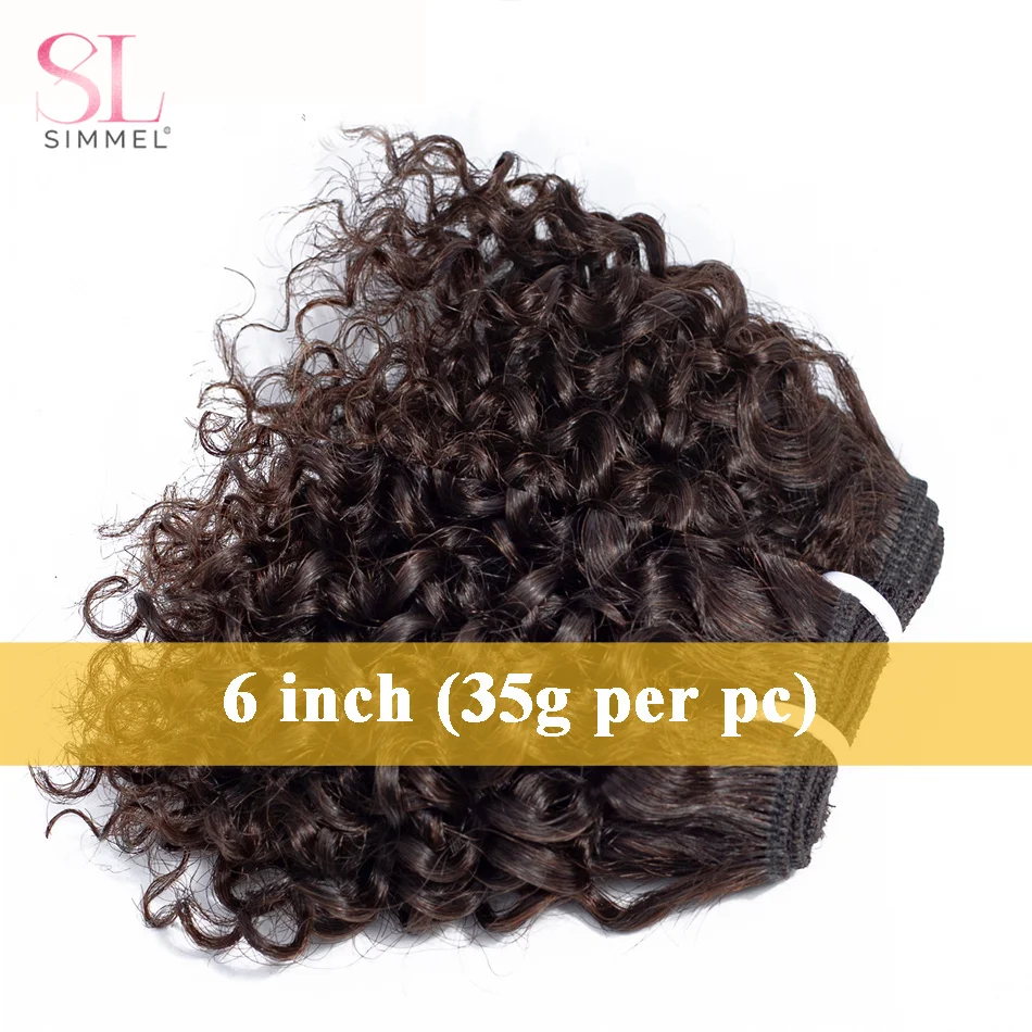 Short Kinky Curly Hair Weave Bundle Cheap Wholesale Price Indian Remy Human Hair Extensions Natural Black Brown Color Cheaphair