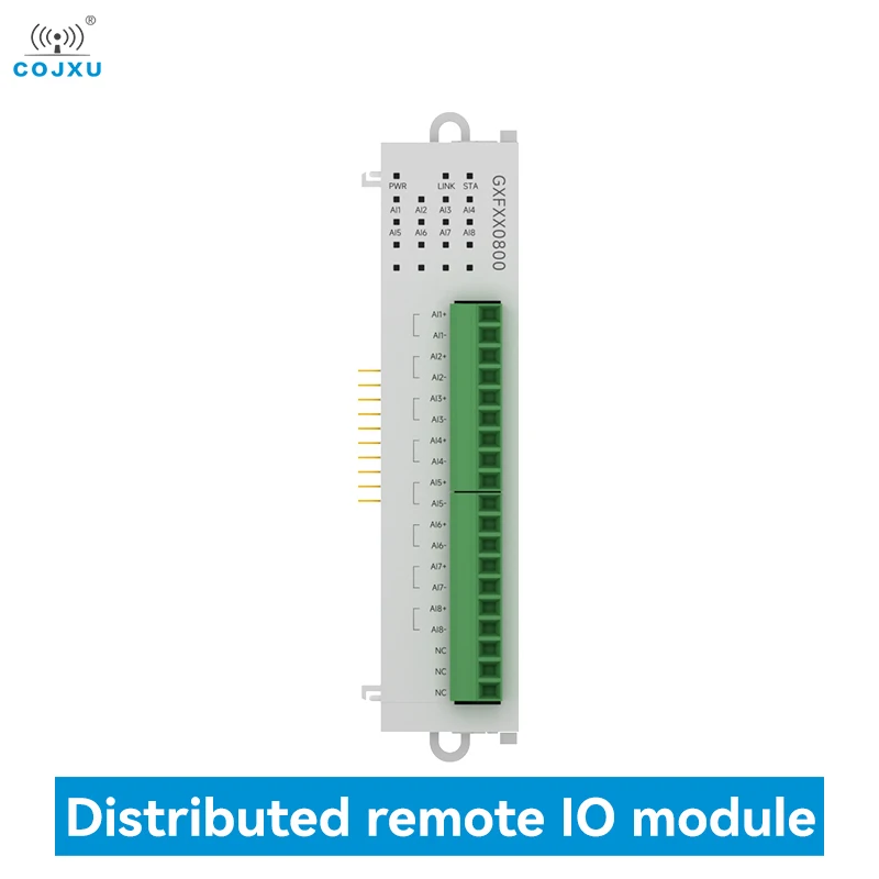 8AI Differential Current Distributed Remote IO Module COJXU GXFXX0800 Expansion Module Modbus TCP/RTU Analog Switch Acquisition