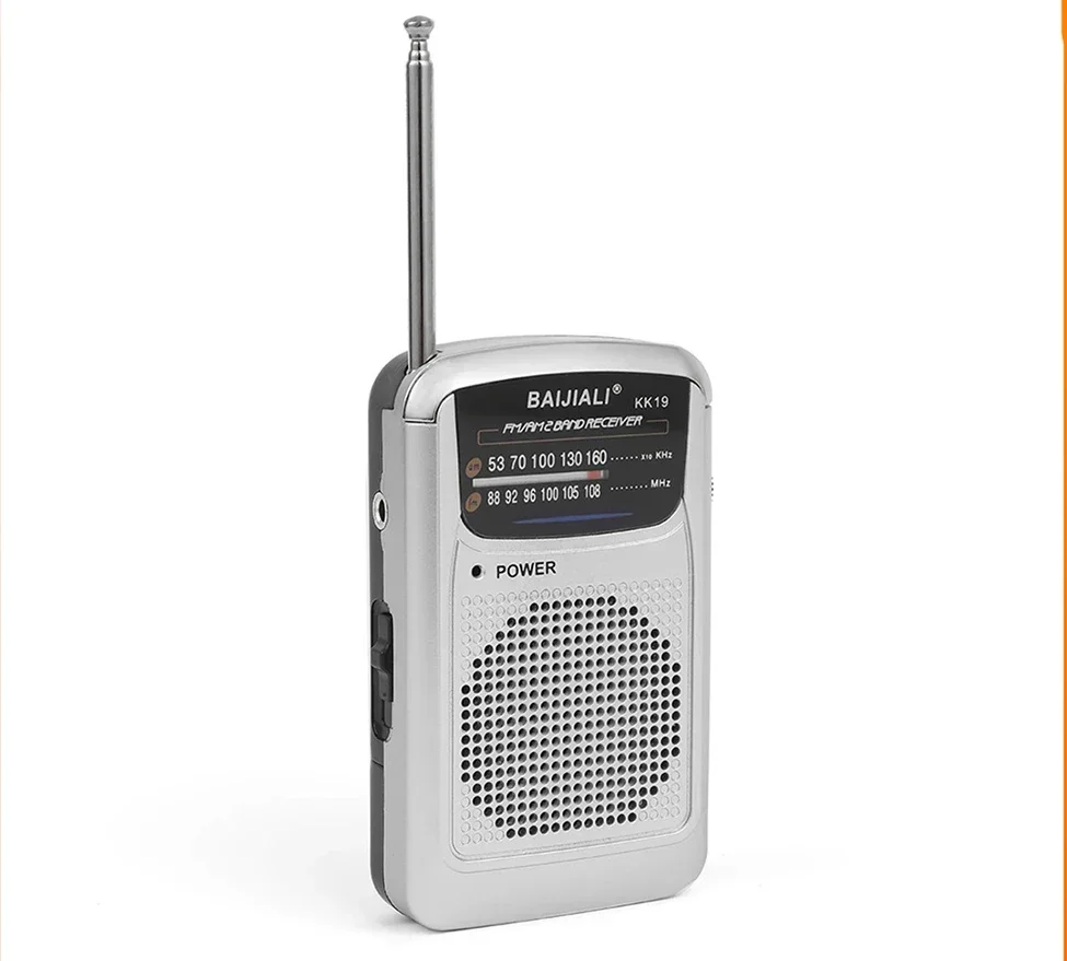 

Portable AM FM Radio Battery Operated Radios Best Reception Easy Adjustment Compact Radios Player With Telescopic Antenna