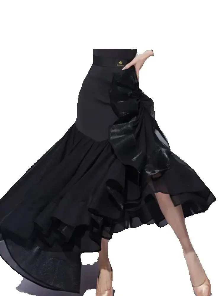 

1 шт./партия, Женская юбка для бальных танцев