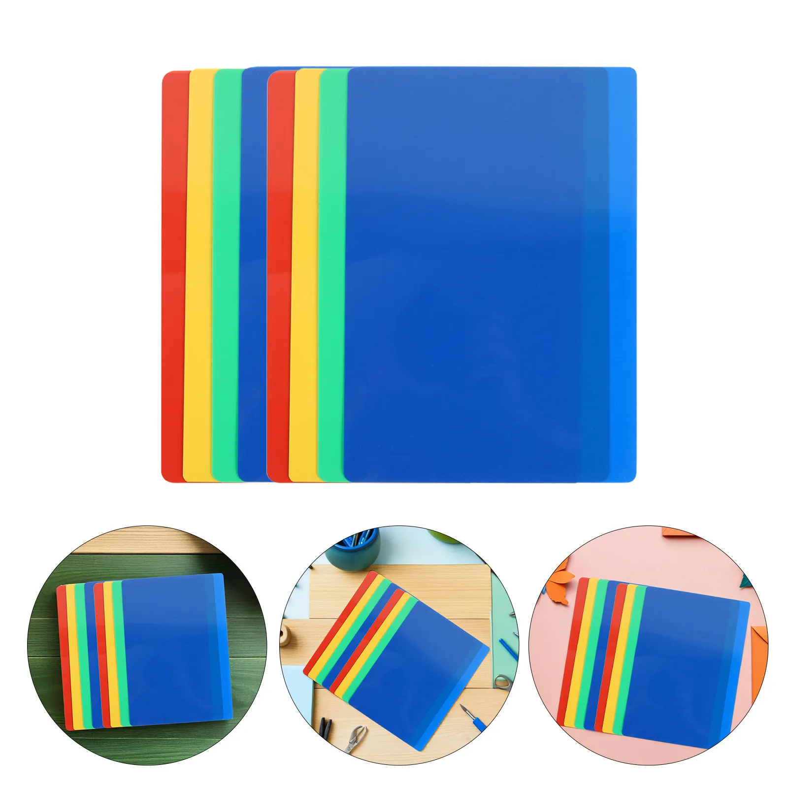 

Набор из 8 ярких многоразовых ковриков для работы с полимерной глиной, доски для резки глины, инструменты для творчества, коврики для лепки своими руками