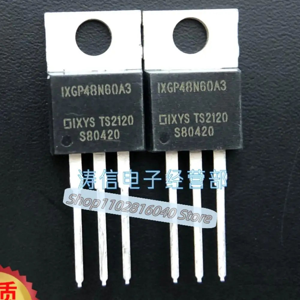 10PCS/Lot IXGP48N60A3  MOS TO-220 600V 48A  Best Quality Imported Original Spot