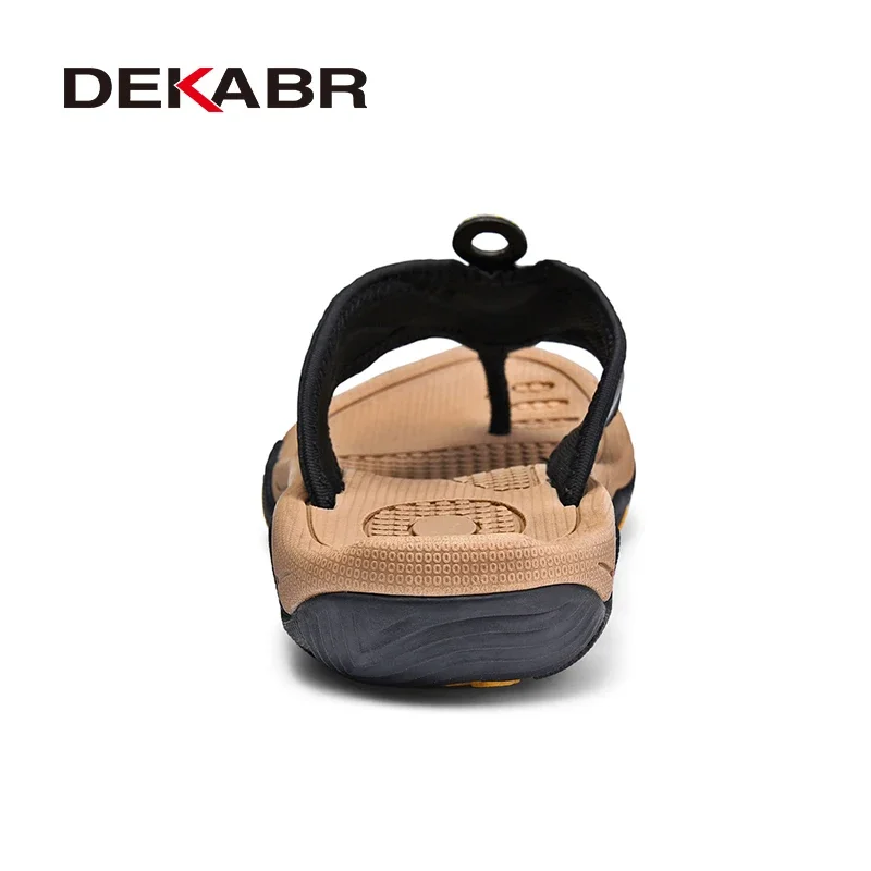 DEKABR Men's Slippers New Summer Beach Shoes Non-Slip Sport Flip Flops Comfort Casual Thong Sandals Outdoor Big Size 38-45