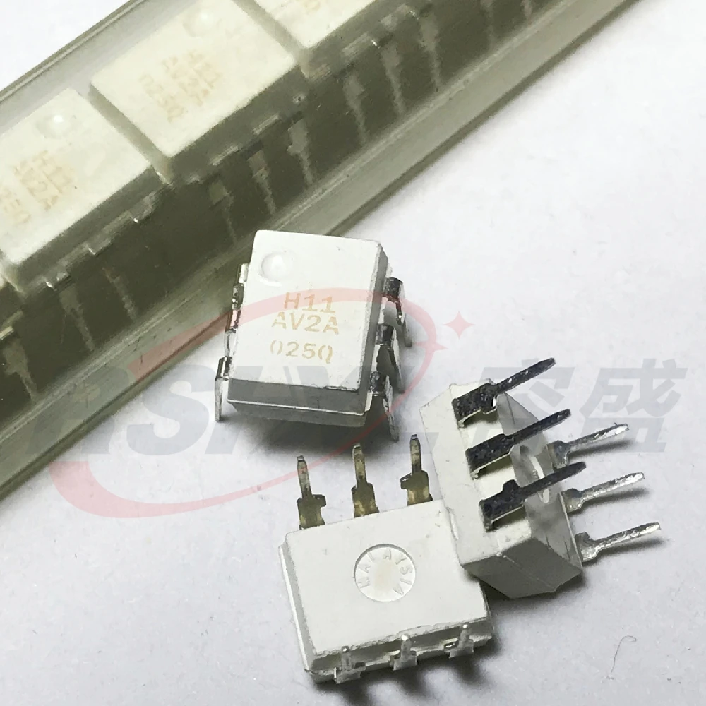 10pcs/Lot  H11AV2A H11AV2 DIP-6P New Original PHOTOTRANSISTOR OPTOCOUPLERS