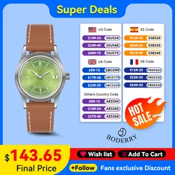 Boderry HOU Vintage Automatic Watch 100M Waterproof Business Mechanical Watches Birthday Gift For Men Boyfriend Husband