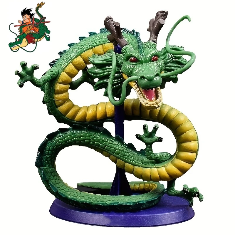 Dragon Ball Cyan Dragon Handmade Model Figure Shenron Decoration Dragon Ball Z Anime Dragon Doll Toy Decoration Birthday Gift