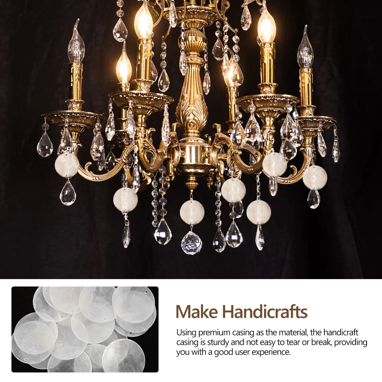 50 pezzi di conchiglie naturali rotonde dischi di conchiglie di mare con due fori decorazioni pendenti fai da te per realizzare campanelli eolici creazione di gioielli NUOVO