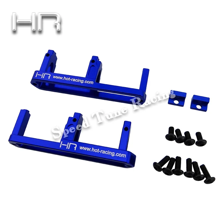 Hot Racing SUM24R06 Blue Alum Shift Servo Mount for 1/7 TRA E-Revo & 1/10 TRA Summit