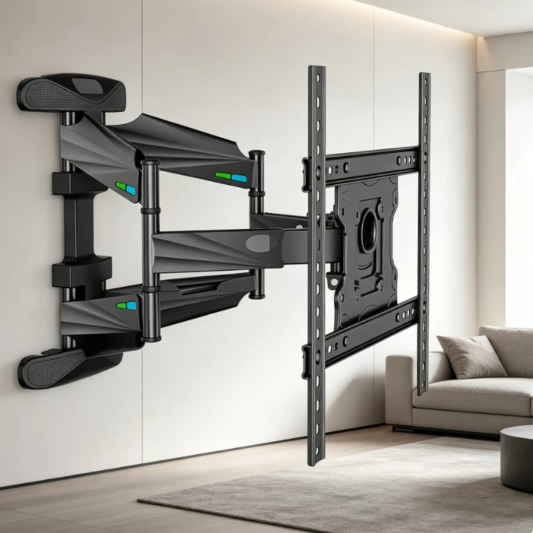 FY Full Motion Swivel TV Wall Mount Bracket 32-55 Inch LED LCD Flat Screen Adjustable Tilt Hanging Holder