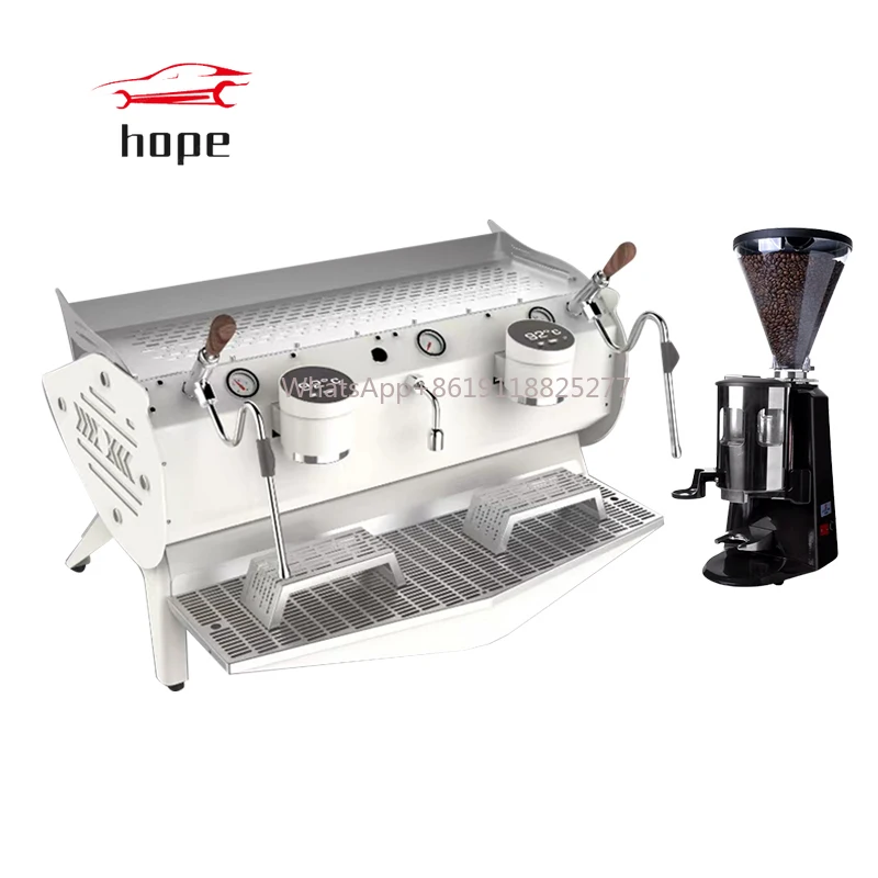 Professional Commercial Cafetiere Kaffeemaschine 2 Groups Cafetera Pump Semi Automatic Expresso Maker Espresso Coffee Machine