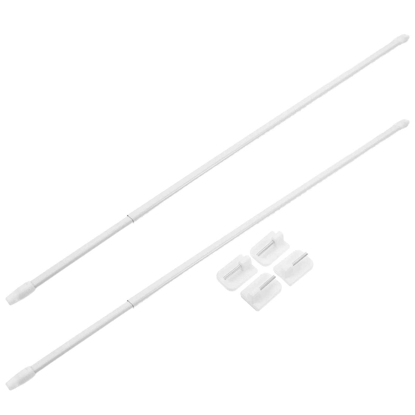 

Telescopic Shower Curtain Rod Extendable Bathroom Rail Plastic Doorway Pole No Drill Adjustable Length Strong Support Versatile