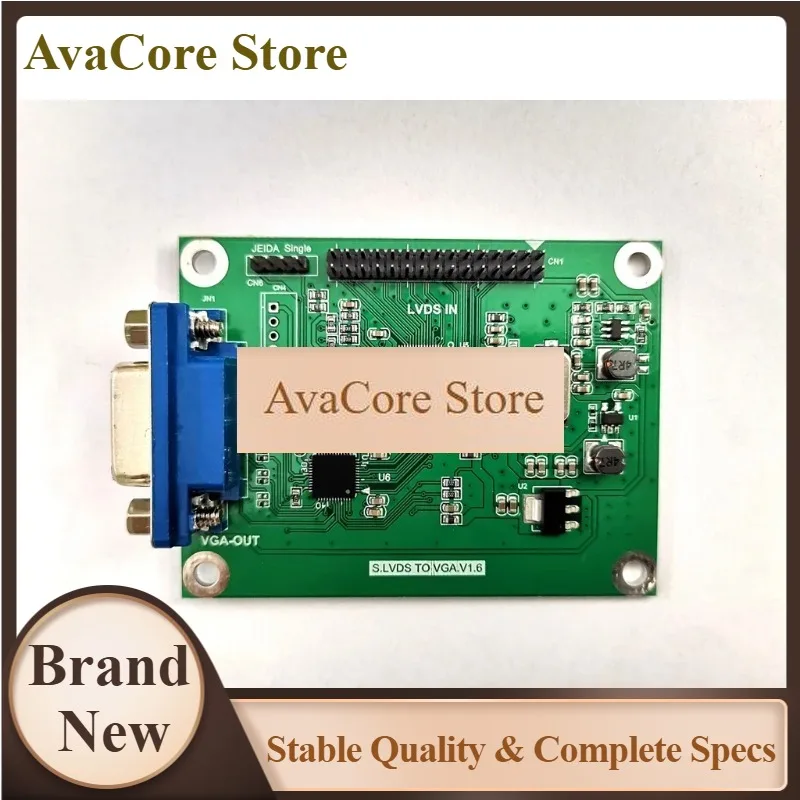AvaCoreLVDS To VGA Adapter Board Lvds To Vga Output Supports Multiple Resolution 720P/1080P