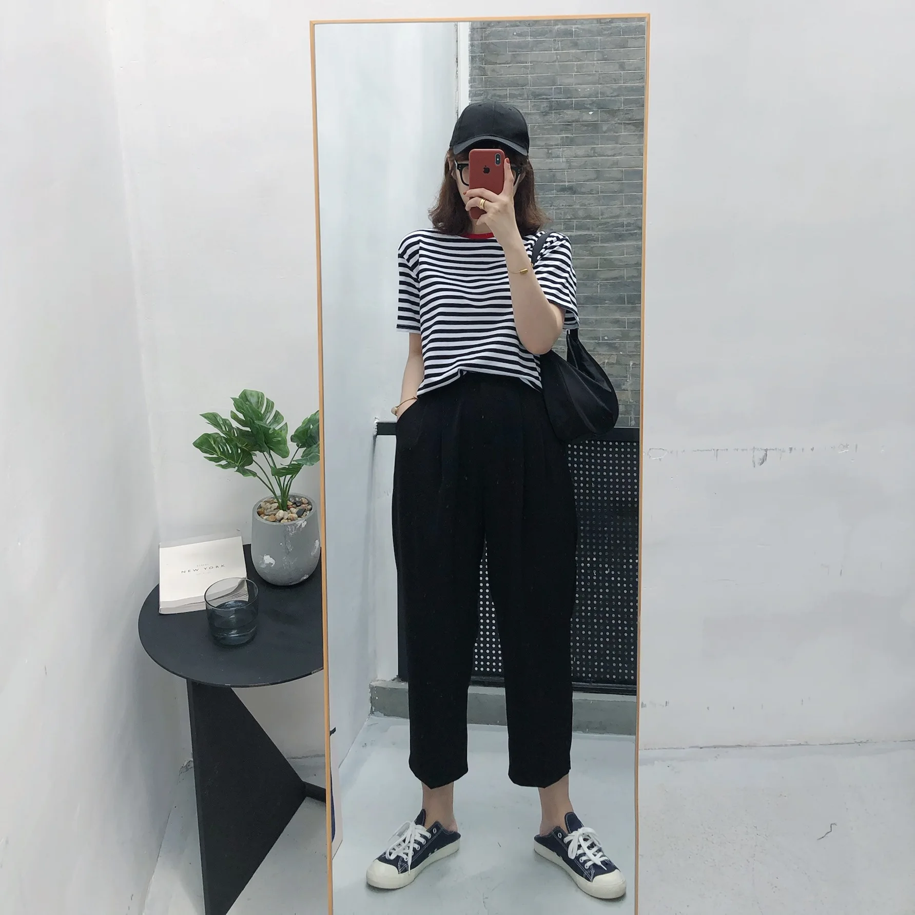 

Женские брюки Mao Li Xiaoli Saryou: Новинка лета, модные, универсальные, свободные, прямые, для офиса и повседневной носки, охлаждающие