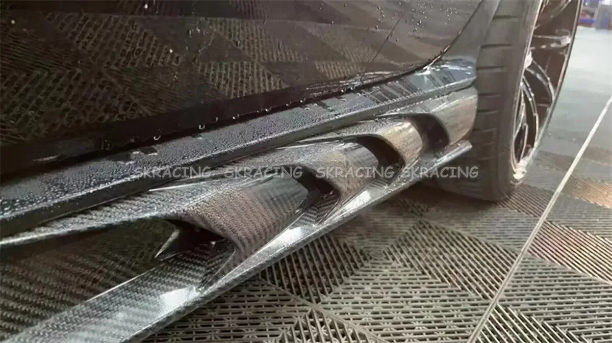 Car Accessories Side Skirt For Benz AMG GT50 GT53 GT63 Real Carbon Fiber Exterior Body Kits   Set Modification Parts