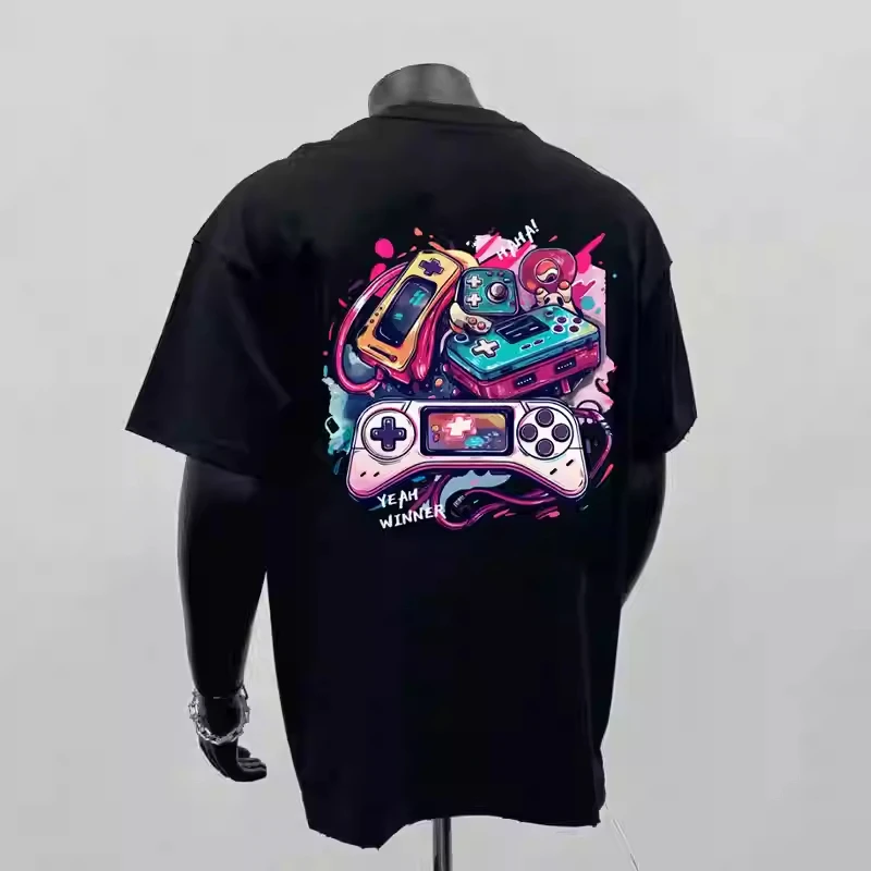 

Модная брендовая футболка из плотного чистого хлопка с интересным узором и круглым вырезом с короткими рукавами, унисекс, универсальный тренд для езды на велосипеде