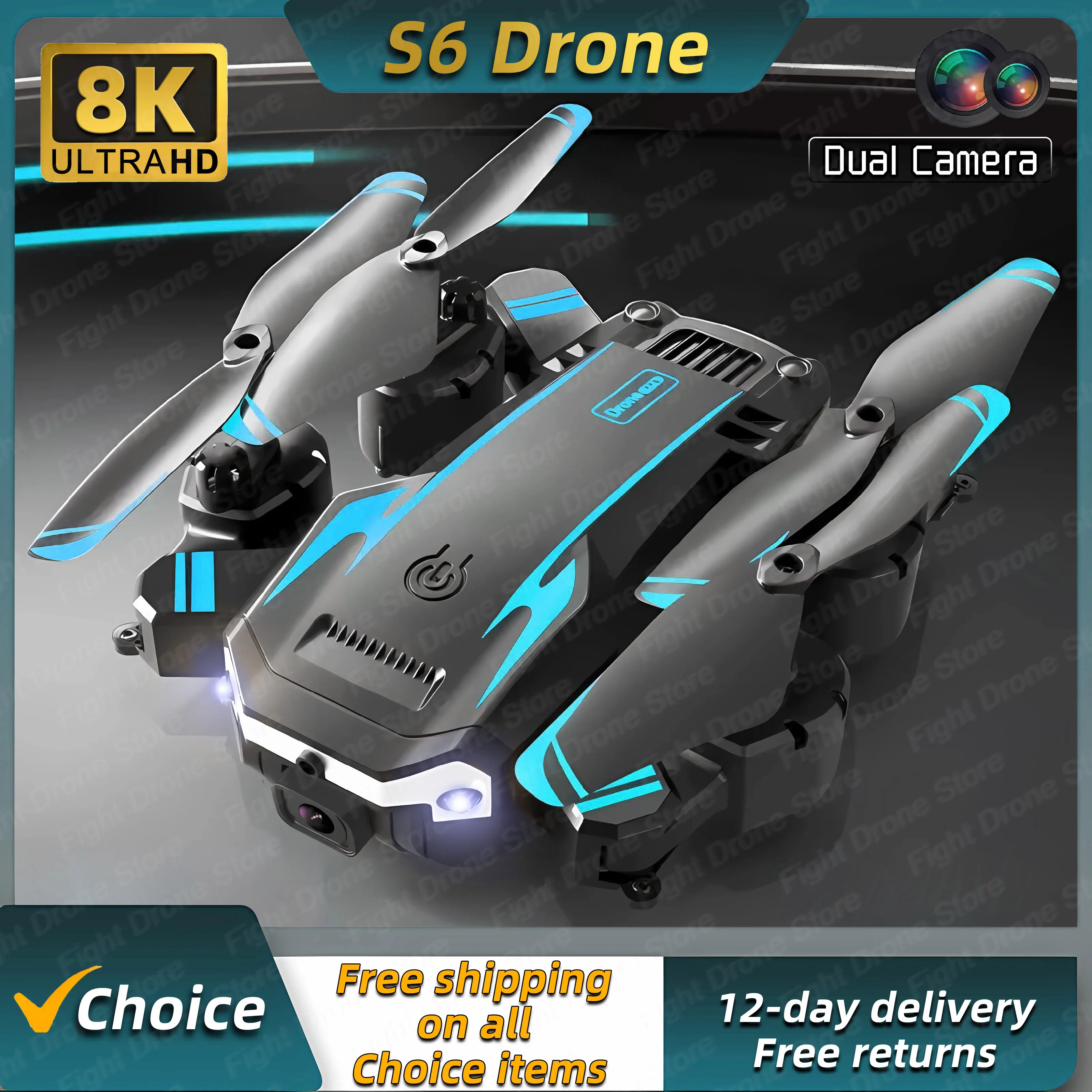 New Drone With 4K Dual Cameras Obstacle Avoidance Quadcopter Professional Aerial Photography UAV FPV RC Aircraft