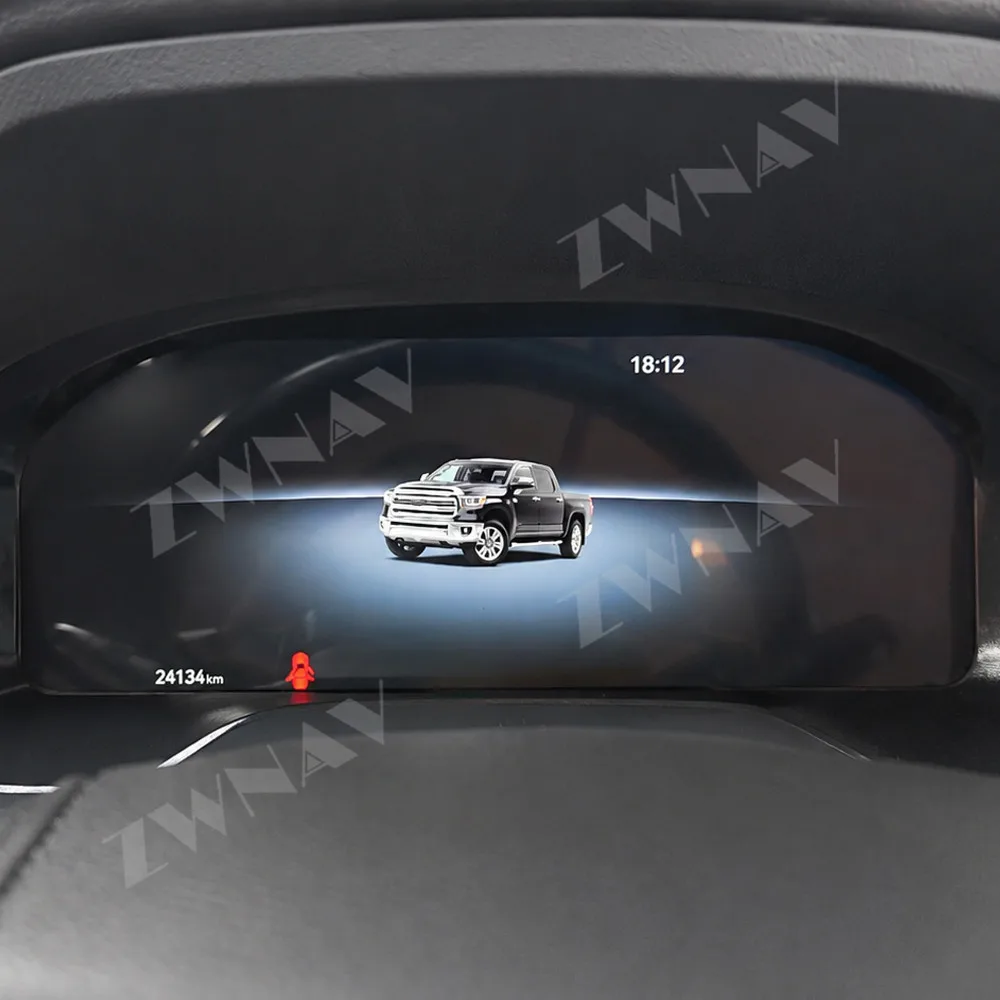 Car Dashboard For Toyota Tundra 2015-2019 LCD Digital Gauge Cluster Instrument Panel Meter Wireless Android Auto Carplay Cameras