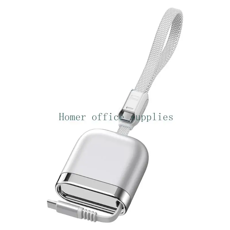 K43B 240W Type C to Type C Cable with Pull-Out Design, Storage Case, and 1.2 m Reach for Work Bags and Desk Use Daily
