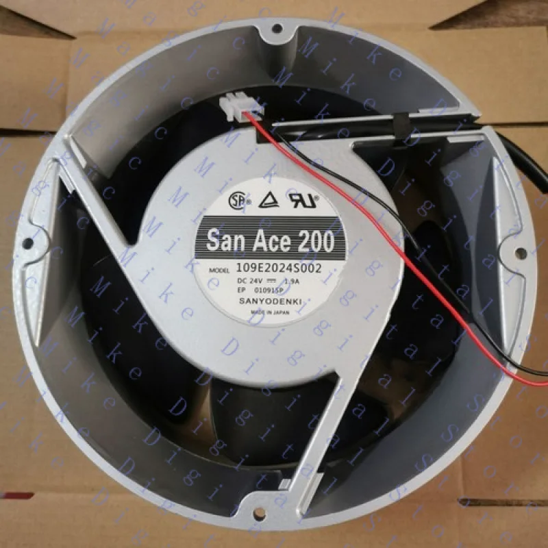 

UU Новый охлаждающий вентилятор 109E2024S002 24 В 1,9 А 20 см с алюминиевой рамкой для SANYO