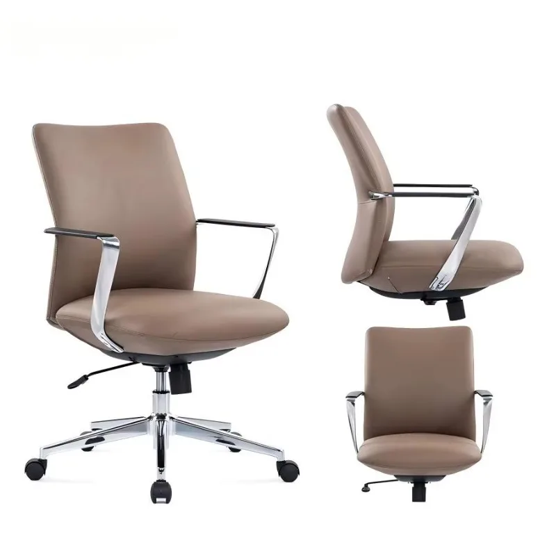 Luxury Soft High-density Molded Foam boss Leather Ergonomic Swivel Recliner Swivel Office Chair