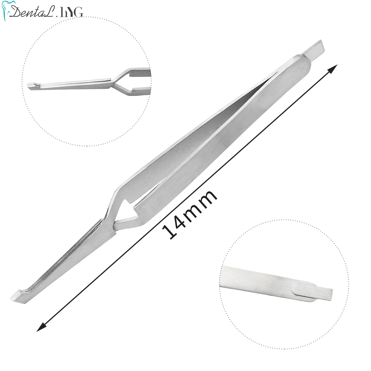 1/2/5xDental uchwyt pincety uchwyt dentysta Instrument ze stali nierdzewnej ząbkowane ortodontyczne szczypce do pielęgnacja zębów narzędzia