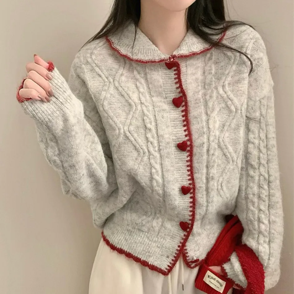 

Женский осенне-зимний вязаный свитер Thiened Long Sve, внутренняя одежда, шикарный винтажный дизайн, верхняя одежда Sense Market, топ