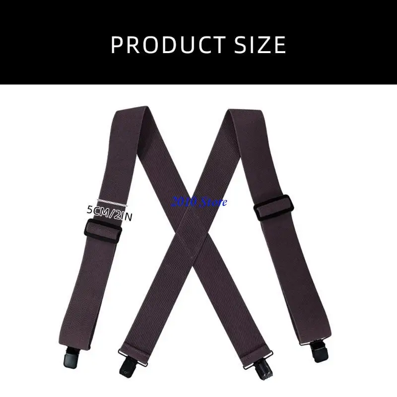 F3MF Эргономическая x -образная подвеска для мужчин с нельзящими клип -брюками Сборка регулируемые эластичные подвески для