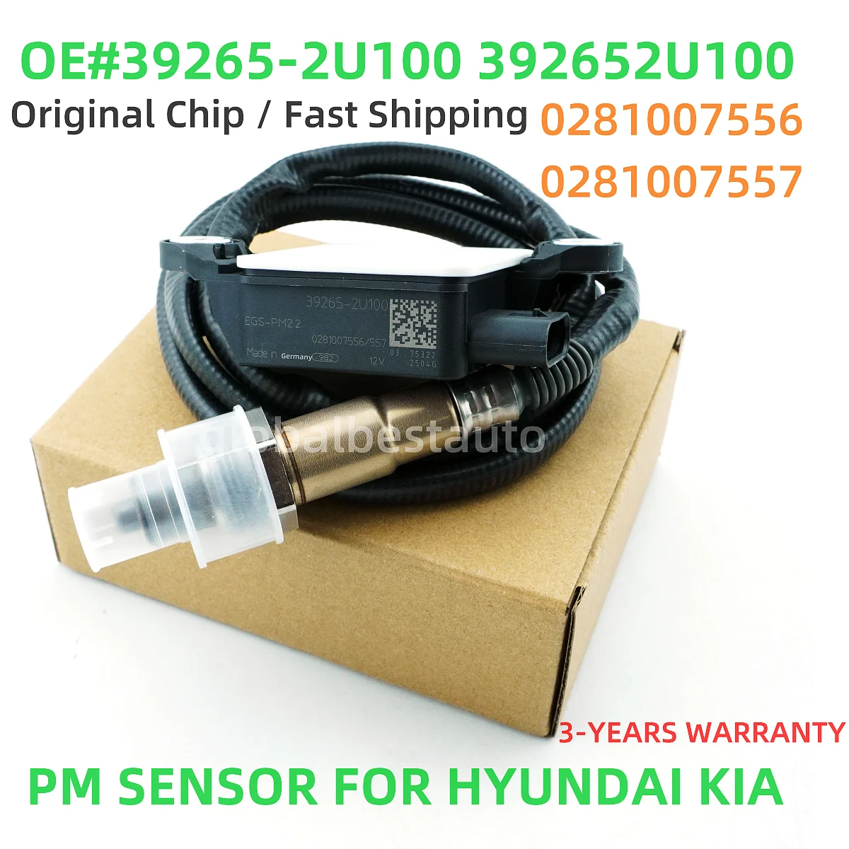 

39265-2U100 Particulate Matter PM Sensor For Hyundai KIA Ceed III CD Wagon 1.6 CRDI 392652U100 0281007556 0281007557