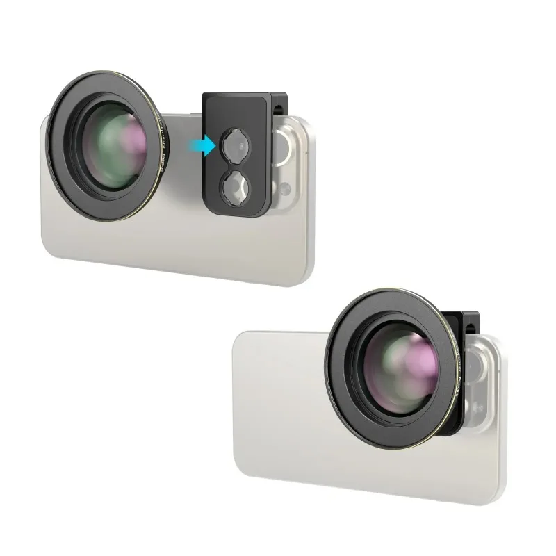 Smallrig 1.33x 1.55x Anamorphic Lens 75mm Macro Lens for T-mount Mobile Phone for Smartphones Videomaker Filmmaker