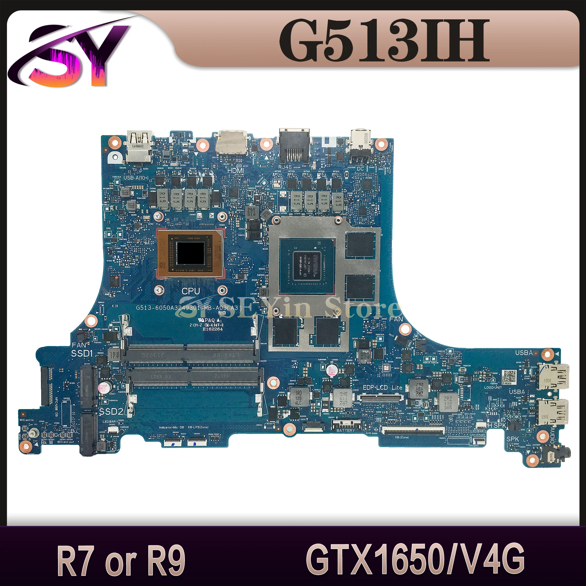 Материнская плата для ASUS G513IH PX513I PX713I G513IC G513IE G713IC G713IH G713IE Материнская плата для ноутбука R5-4600H R7-4800H R9-4900H