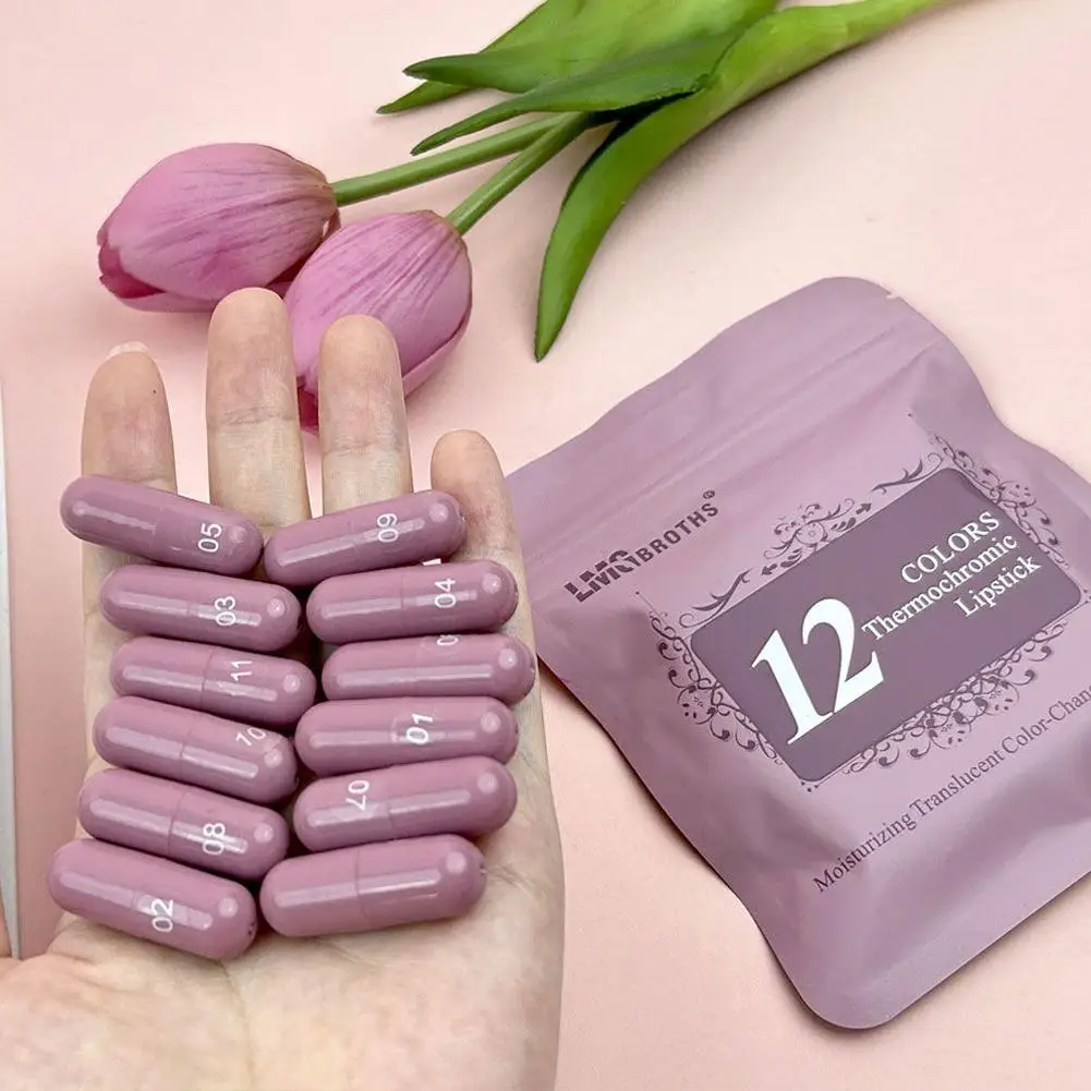 New Capsule Mini Lipstick Set Velvet Matte Waterproof Lip Glaze Sexy Nude Long Lasting Portable Solid Lip Gloss Makeup