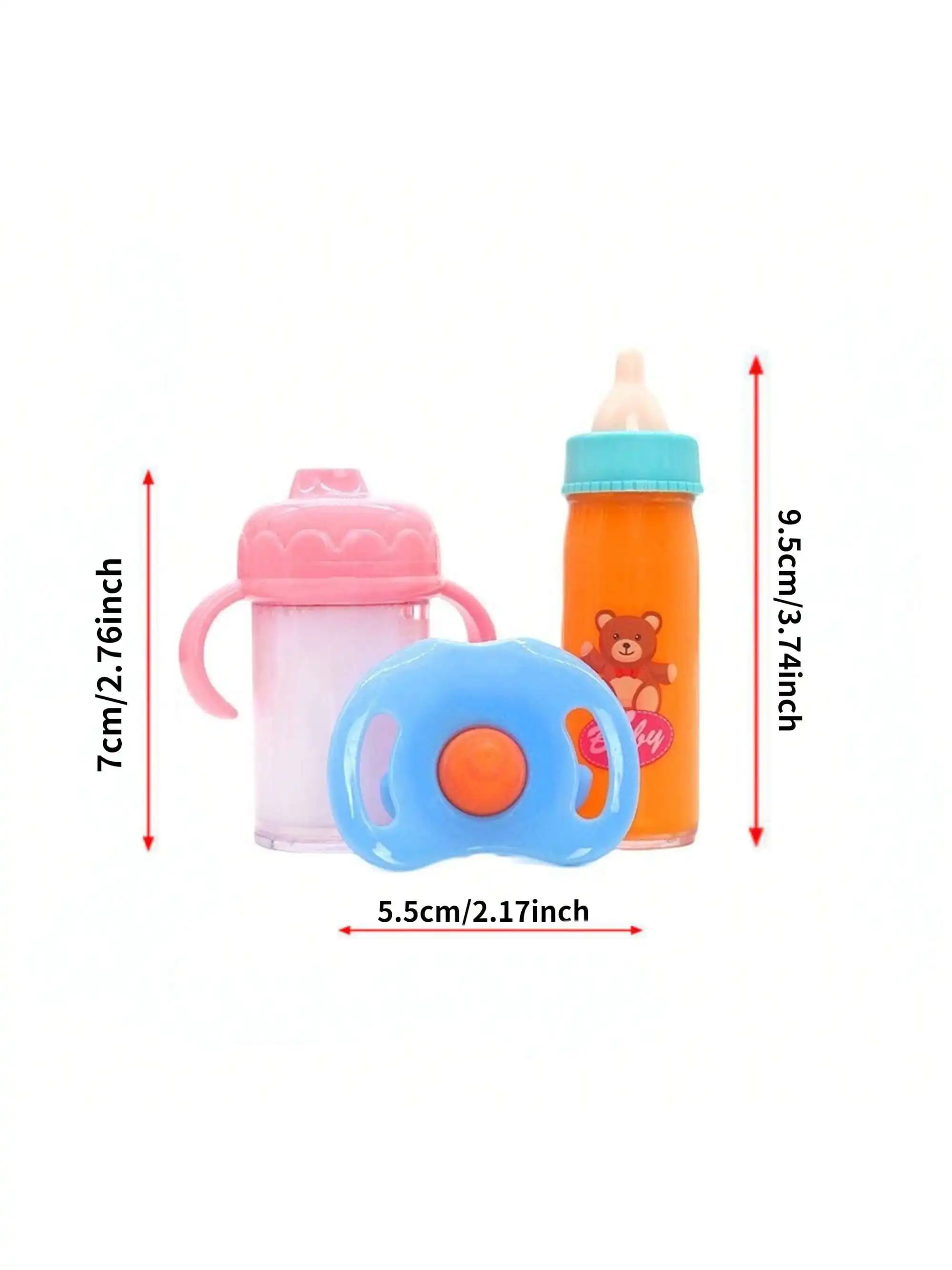 Nipple bottle accessory Sets for Reborn dolls, pacifiers that can be included Reborn Baby Accessories Cute Doll Supplies Dummy