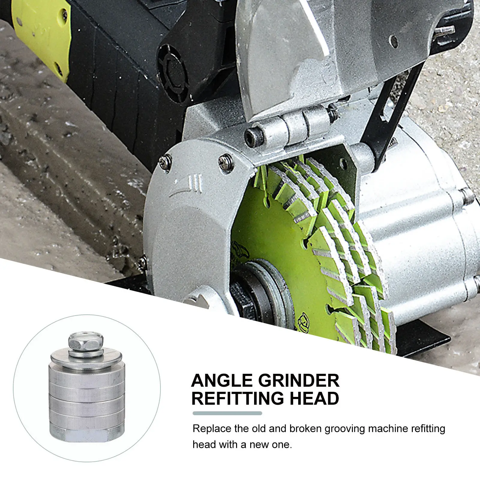 1Pcs Angle Grinder Refitting Head Grooving Machine Modification Accessory High Quality Easy Install Grooving Conversion Bit