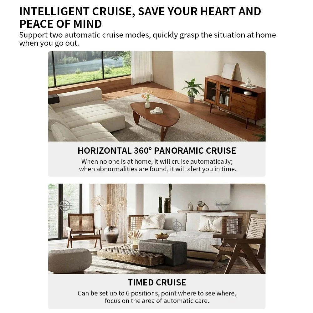 Xiaomi Smart Camera 3 Pro PTZ-versie Full Color HDR 2,4 / 5GHz Mesh Gateway AI / Menselijk / Huisdier / Baby Cry-detectie 360 °   Beveiligingsmonitor