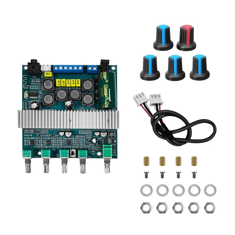TPA3116 Bluetooth 5.0 High Power 2.1 Super Heavy Subwoofer Digital Power Amplifier Board 12-24V Finished Board