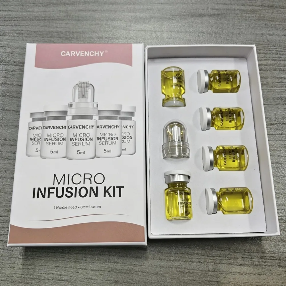 Deep Moisturizing Brand Carvenchy Microinfusion Kit Multi-Peptide Collagen Microneedling Skin Care Set Firming Rejuvenating Skin view 3