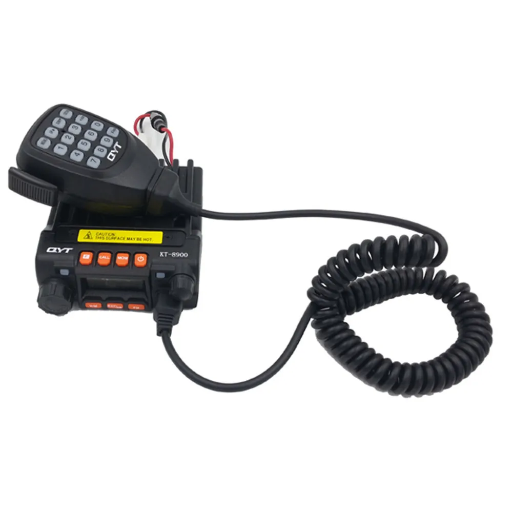 QYT KT-8900 Mini mobilny radiotelefon dwuzakresowy 136-174MHz 400-480MHz 25W Transceiver KT8900 samochodowe walkie-talkie