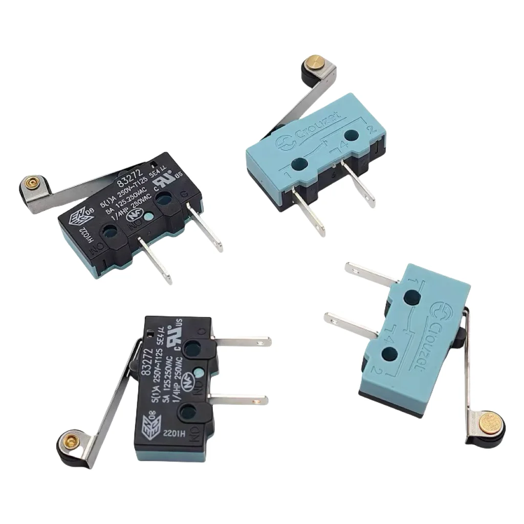 

1PCS/LOTS 100% Military-Grade 83272 French Crouzet Travel Limit Micro Switch 2-Pin Long-Pin with Handle Roller IC Electronic