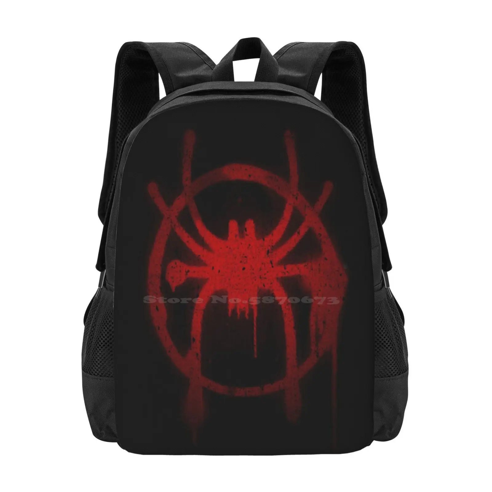 Miles Morales Spider Symbol Hot Sale Backpack Fashion Bags Spider Gwen Spidergwen Miles Morales Into The Spiderverse Into The