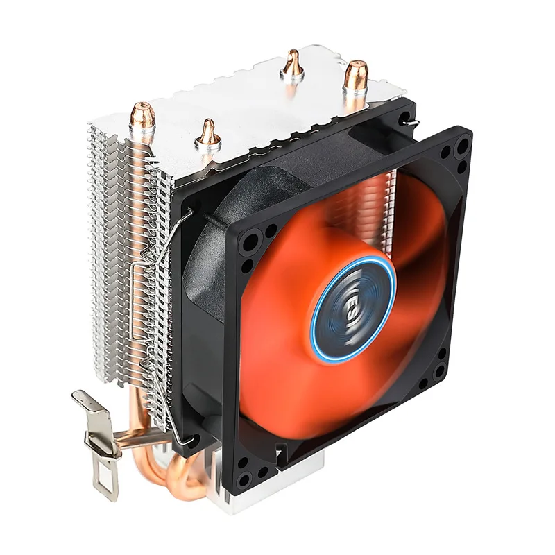 

HANBING 100 Computer Dual Copper Tube Cooler Multi-Platform Tower Silent Desktop CPU Fan