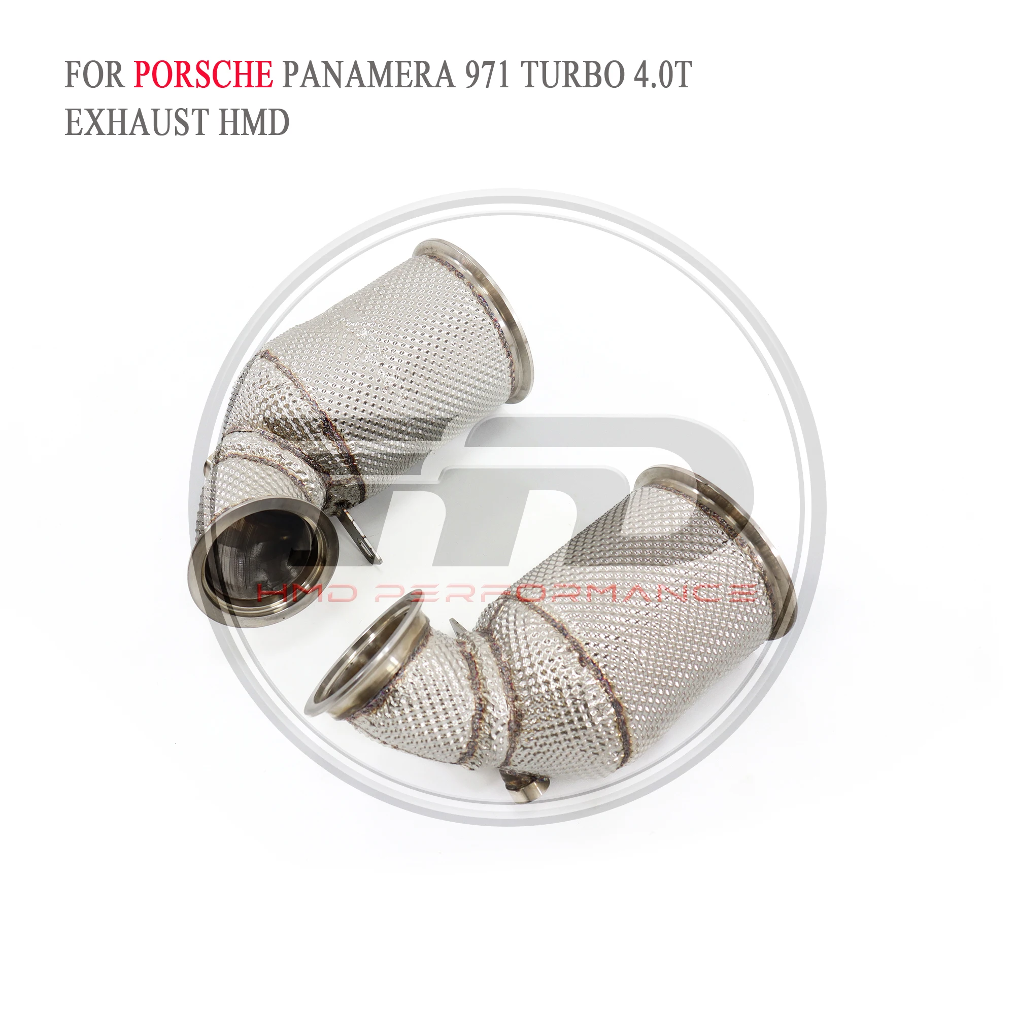Hmd venda quente catback de escape completo de aço inoxidável para porsche panamera 971 turbo 4.0t 2016 + ajuste tubo de escape com válvulas